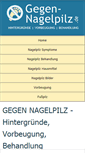 Mobile Screenshot of gegen-nagelpilz.de